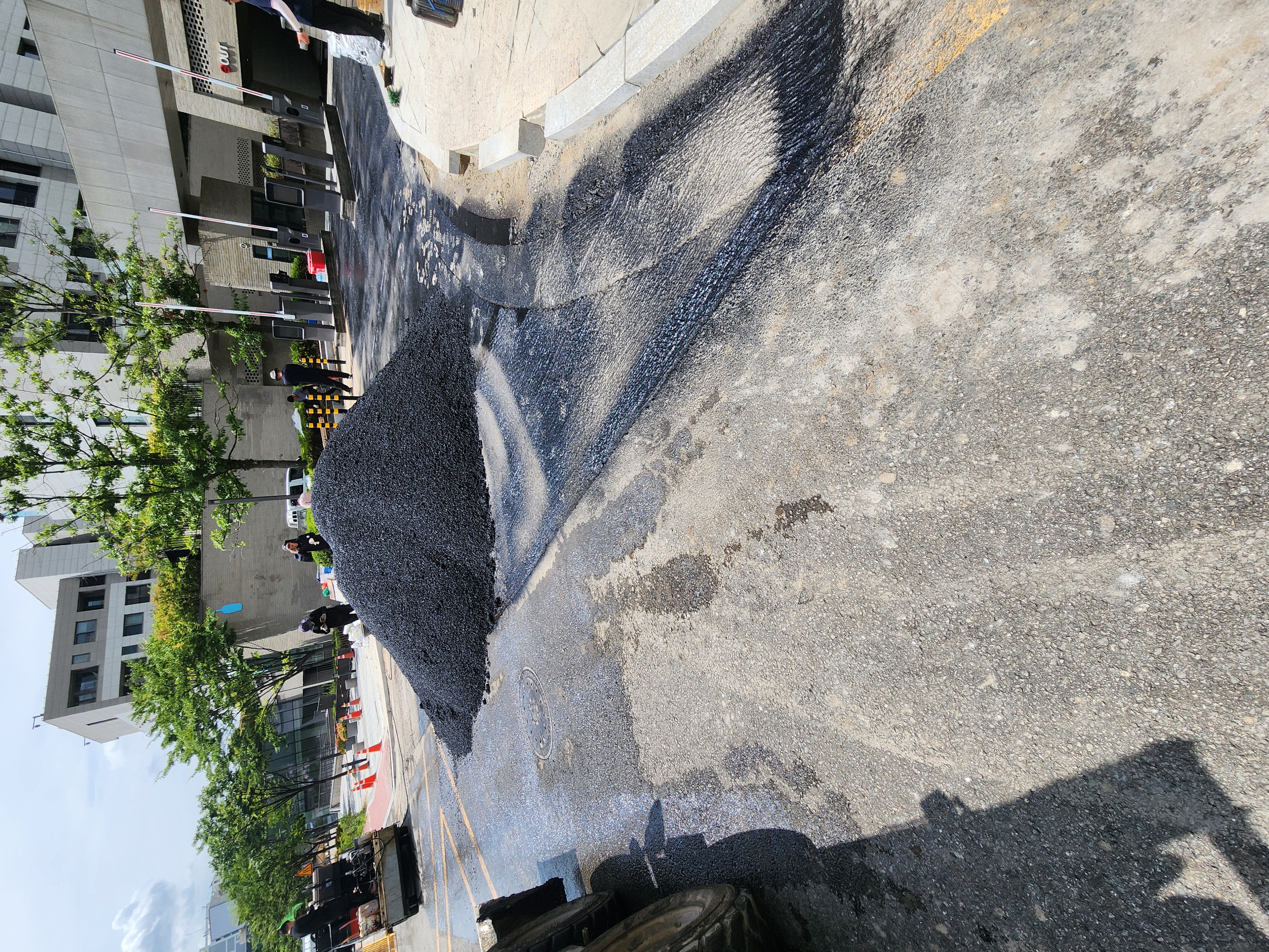 HDPE 배수판 및 부직포 유공관 배수시스템 시공
